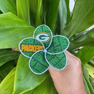 Green Bay Packers Fabric Flower Accessory